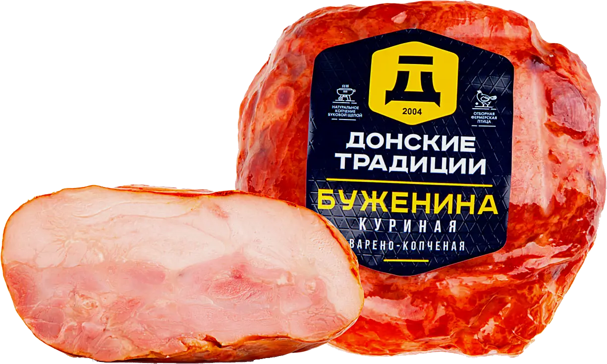 Буженина Донские традиции куриная копчено-запеченная весовая
