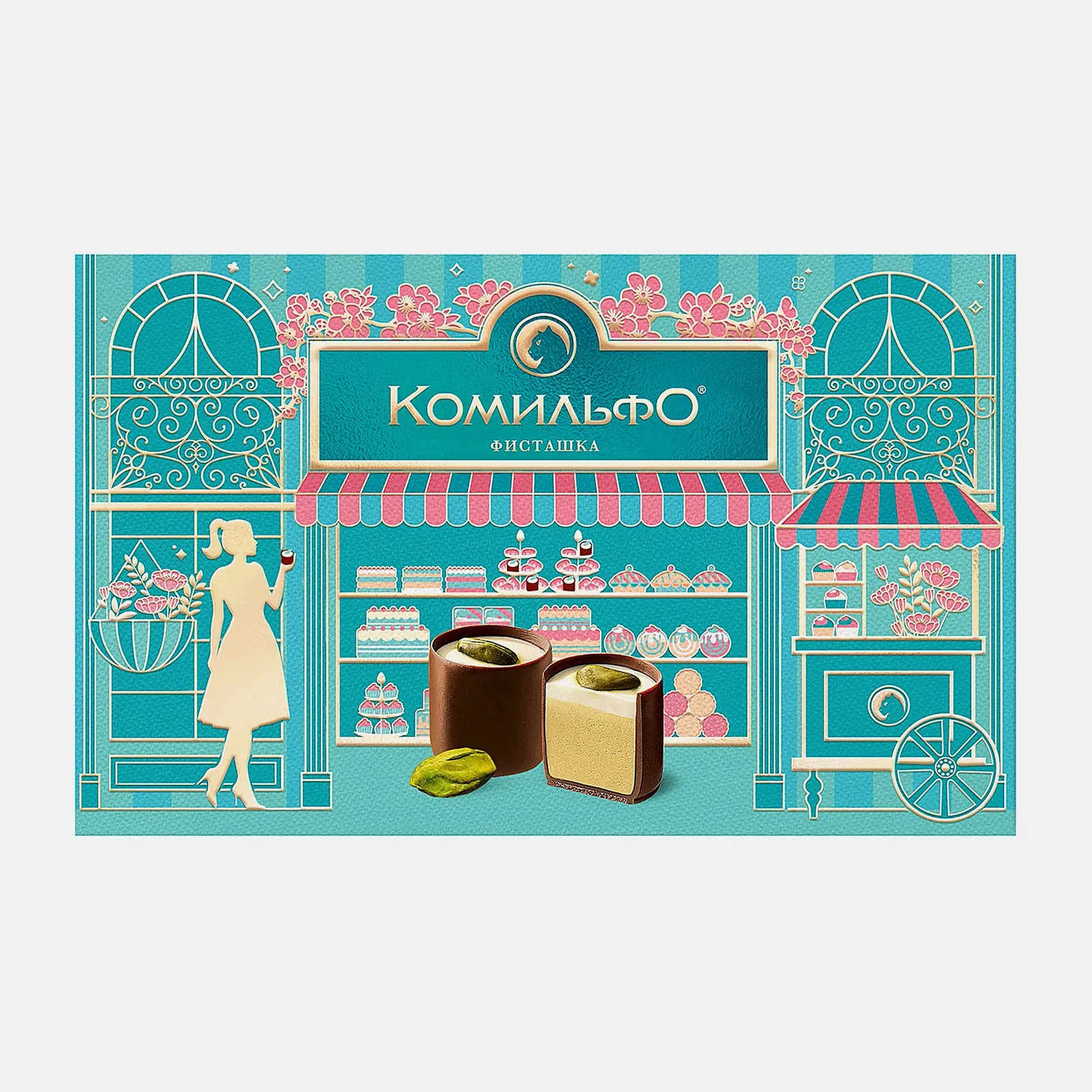 Конфеты шоколадные Фисташка Комильфо 116г