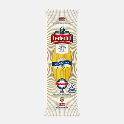 Изделия макаронные Лапша длинная без глютена Federici 250г
