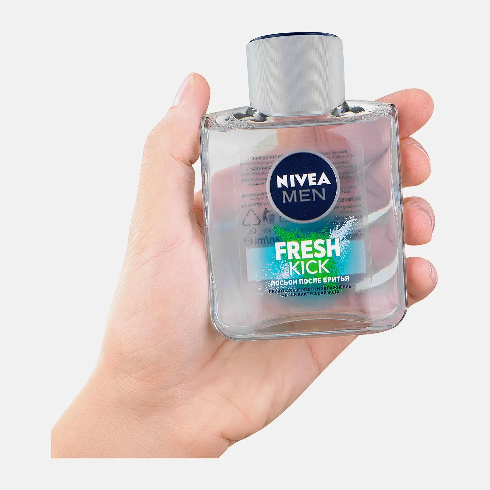 Лосьон после бритья мята и кактусовая вода NIVEA Men Fresh Kick 100мл - фото 3