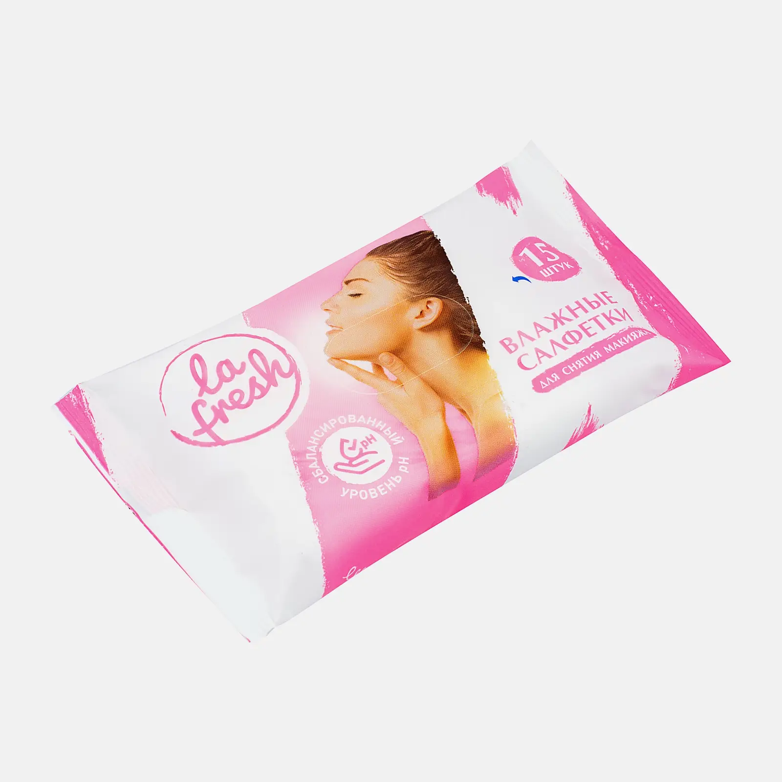 Влажные салфетки La Fresh для снятия макияжа 15шт