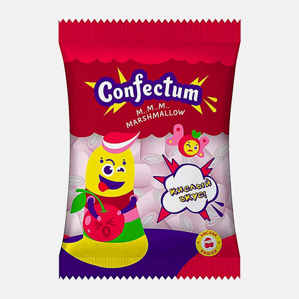 Маршмеллоу со вкусом кислой вишни Confectum 50г
