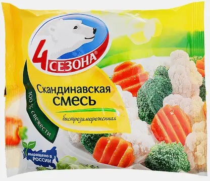 Скандинавская смесь 4 Сезона быстрозамороженная 400г