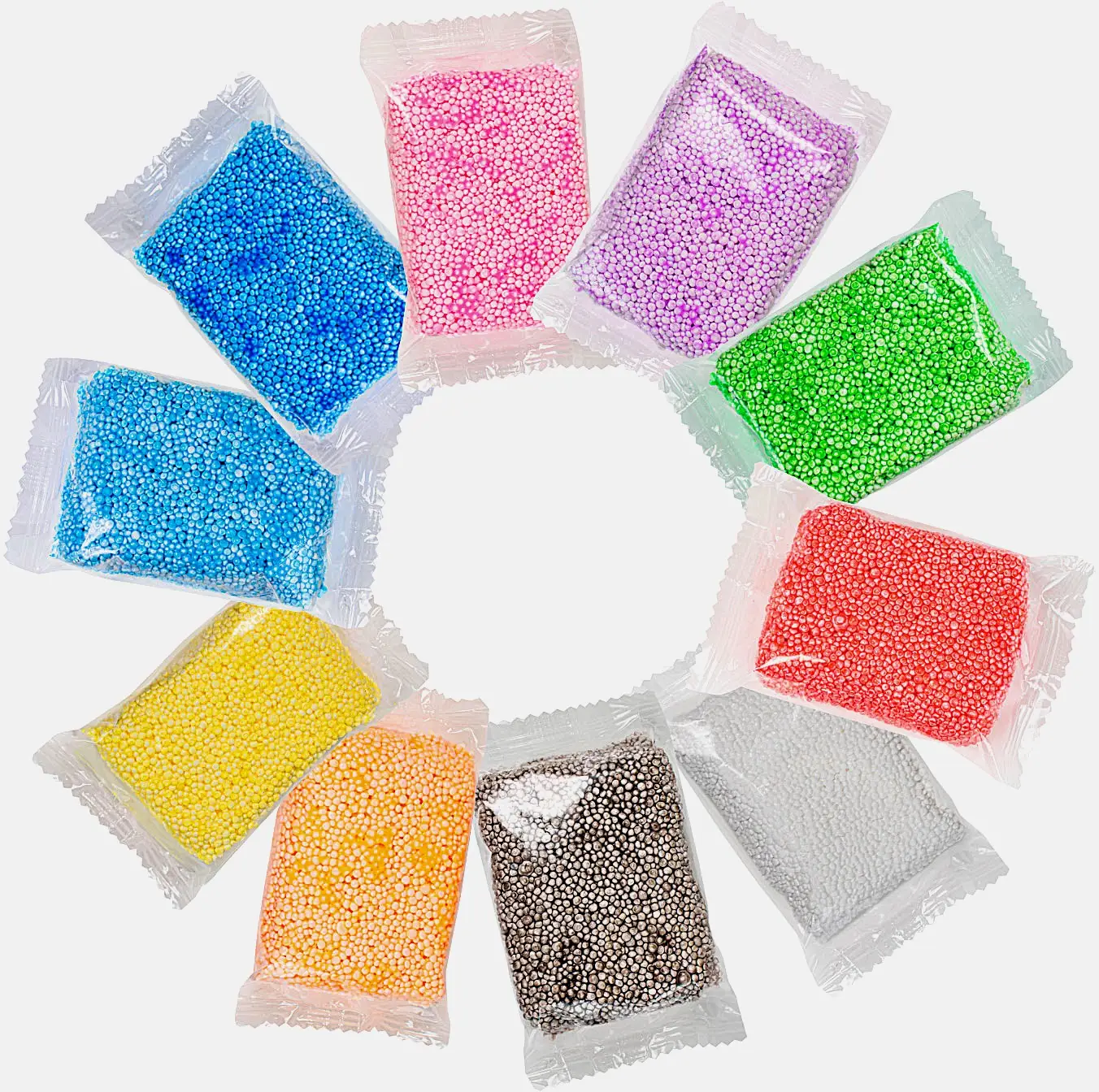 Шариковый пластилин Астком набор 10 цветов 6*6*22см 80г