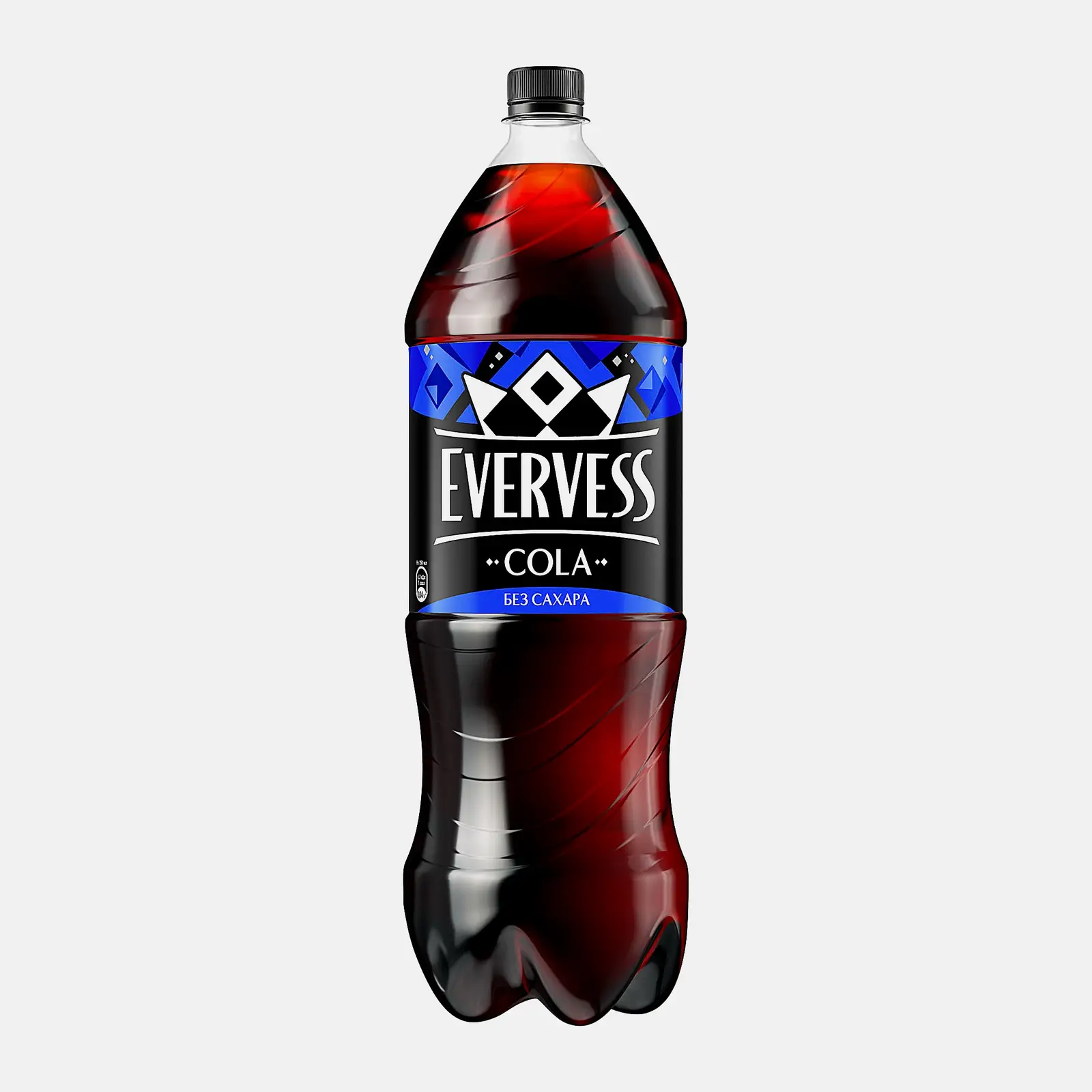Газированный напиток Кола без сахара Evervess 2л