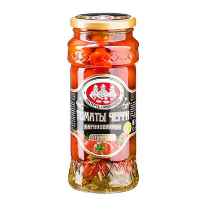 Изображение товара Томаты Скатерть-самосбранка Черри маринованные 580мл