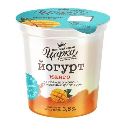 Изображение товара Йогурт Царка манго 3.5% 400г