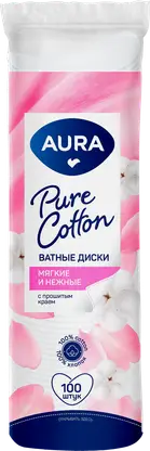 Ватные диски Aura 100шт