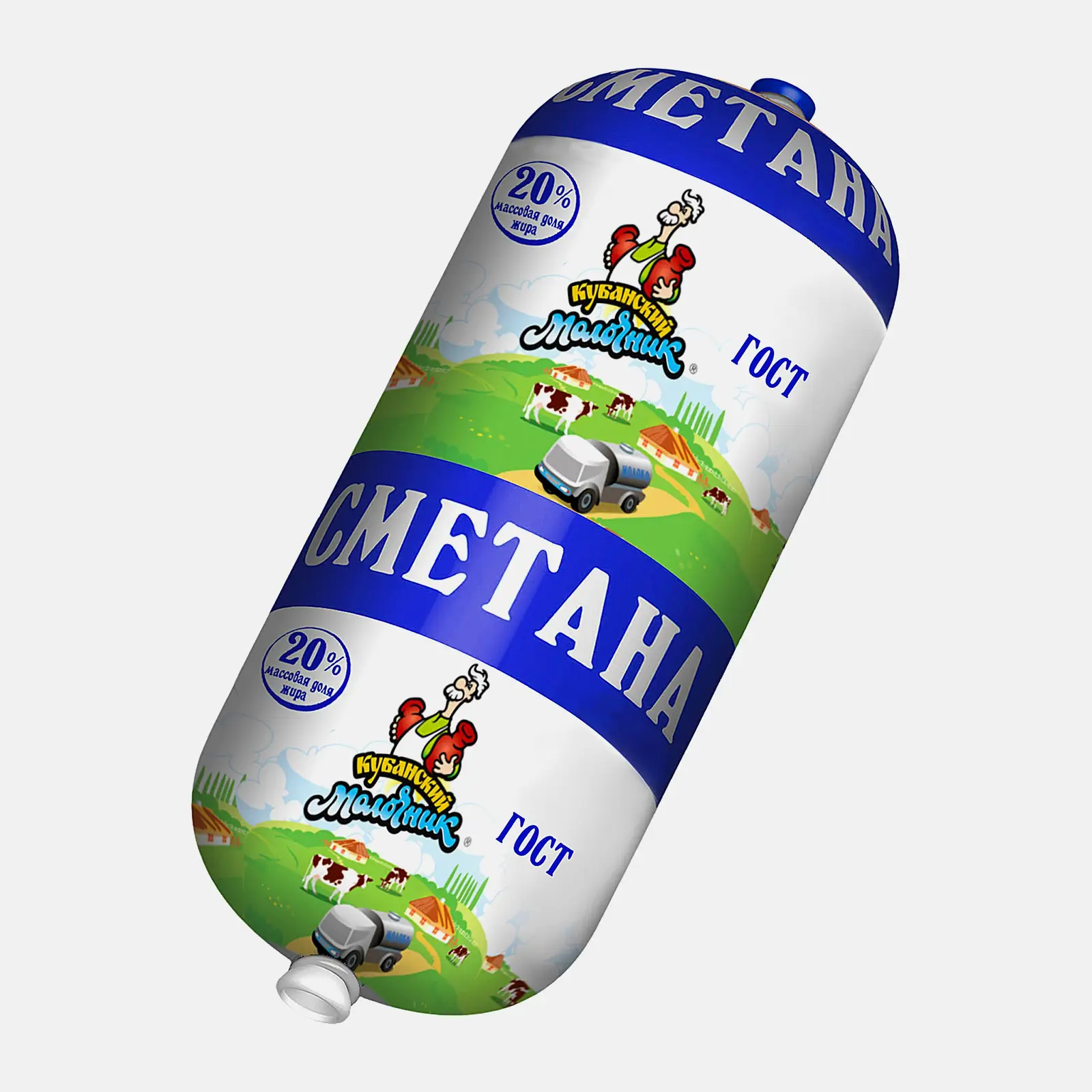 Сметана Кубанский молочник 20% 370г