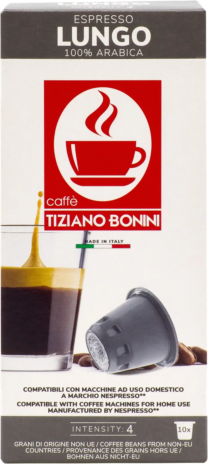 Кофе в капсулах Caffe Tiziano Bonin Lungo Nespesso 10шт — в каталоге на  сайте сети Магнит | Краснодар