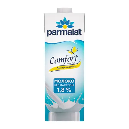 Изображение товара Молоко Parmalat Natura Premium Comfort безлактозное ультрапастеризованное 1.8% 1л