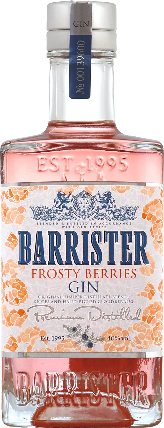 Изображение товара Джин Barrister Frosty Berries 40%, 500 мл – классический напиток с ягодным вкусом и ароматом