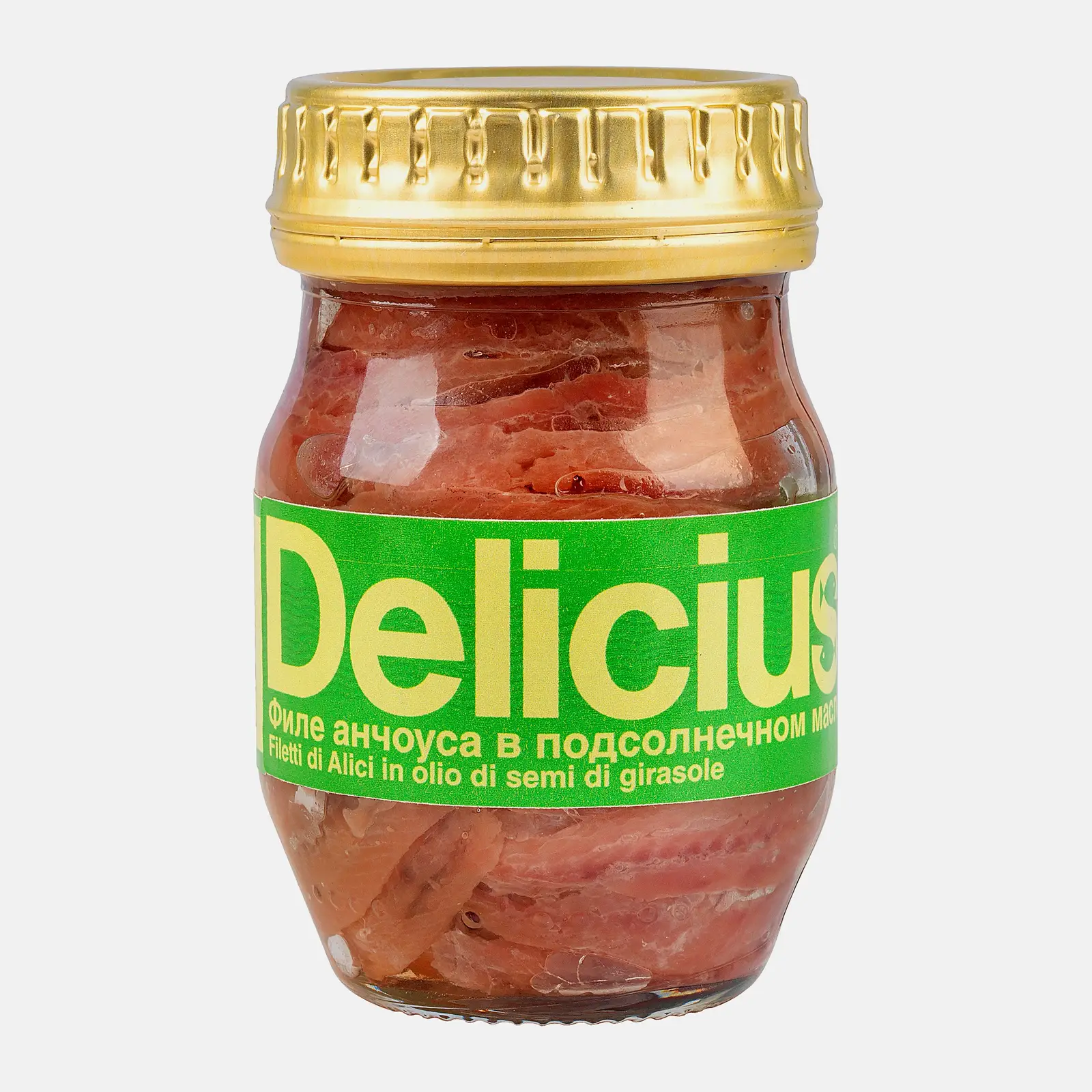 Филе анчоуса в масле Delicius 90г