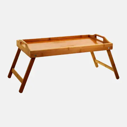 Поднос деревянный с раскладными ножками 50*30*22см