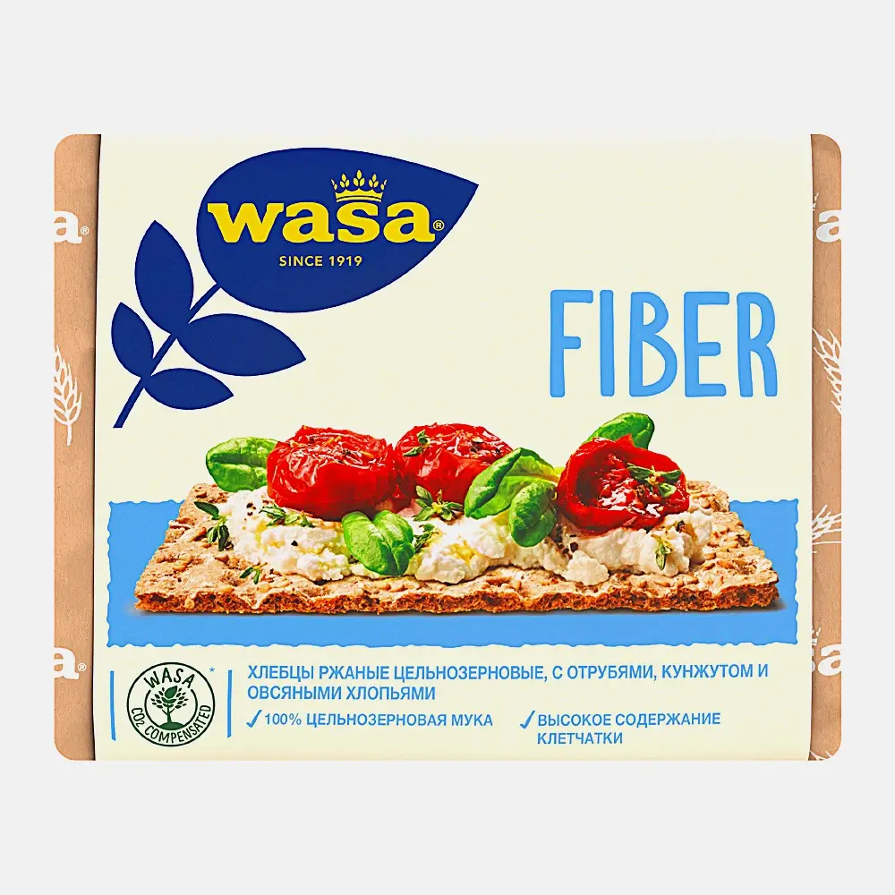 Изображение товара Хлебцы ржаные с отрубями и кунжутом Wasa 230г