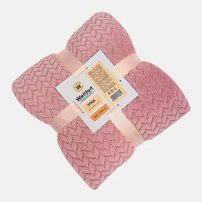 Плед Wellfort корал флис розовый 240*260см
