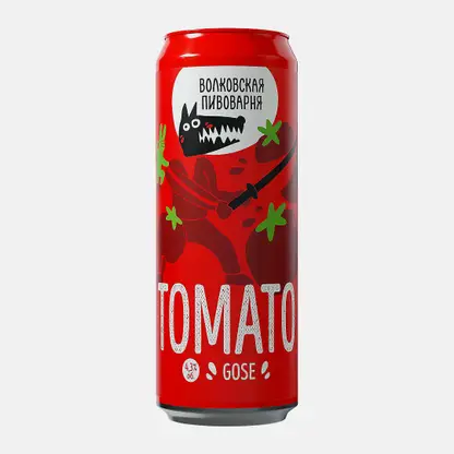 Пивной напиток Томато Gose нефильтрованный Волковская пивоварня 4.3% 450мл