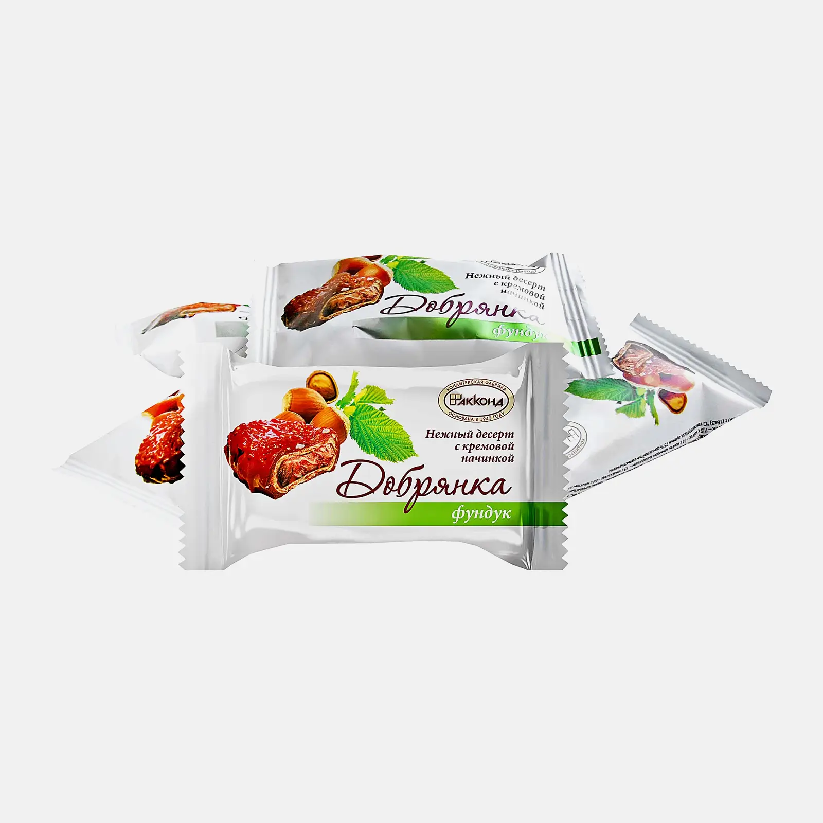 Изображение товара Десерт Акконд Добрянка - Вафельные конфеты с кремовой начинкой