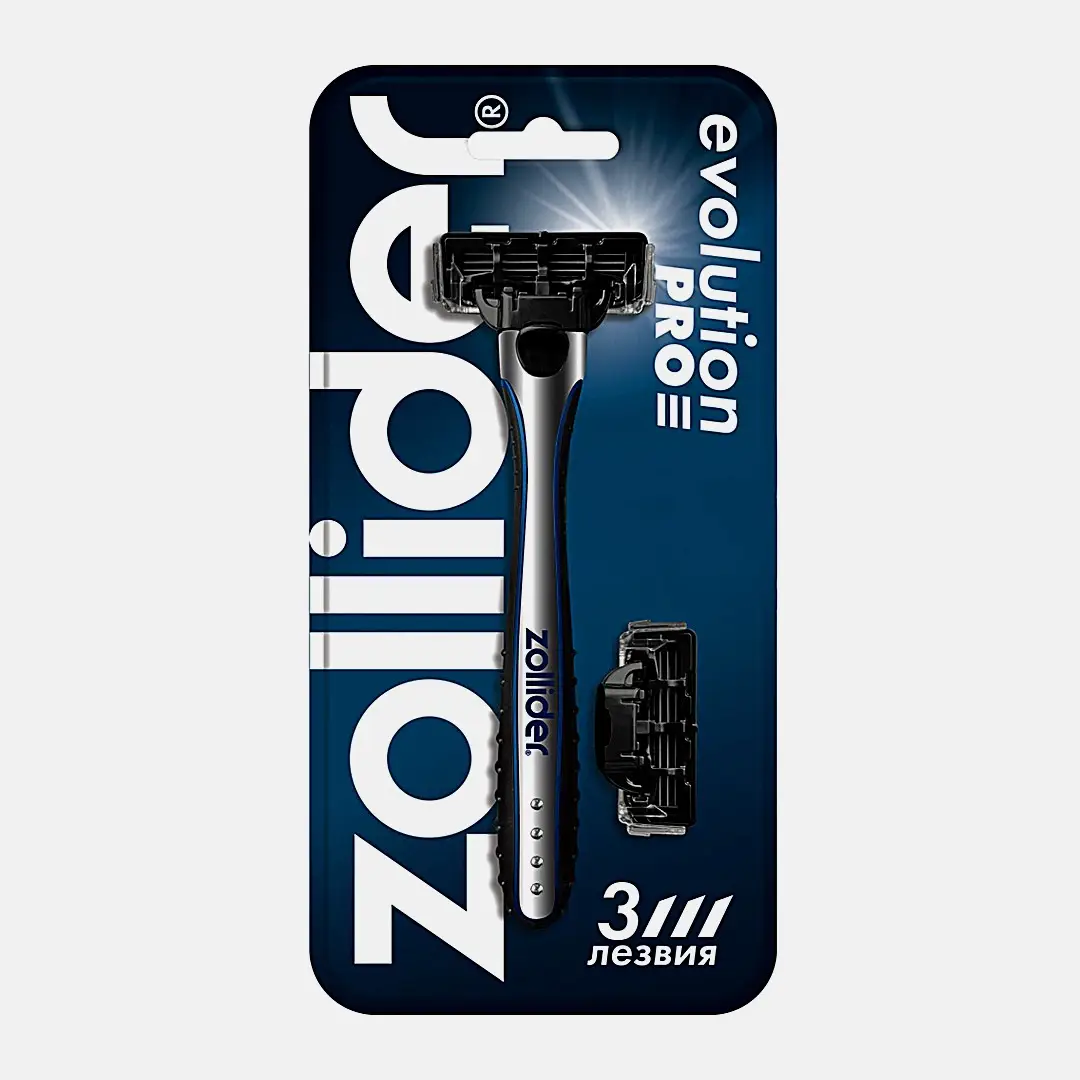 Станок Evolution Pro Zollider 3 лезвия+2 картриджа