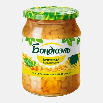 Консервированная кукуруза сладкая Бондюэль 520г