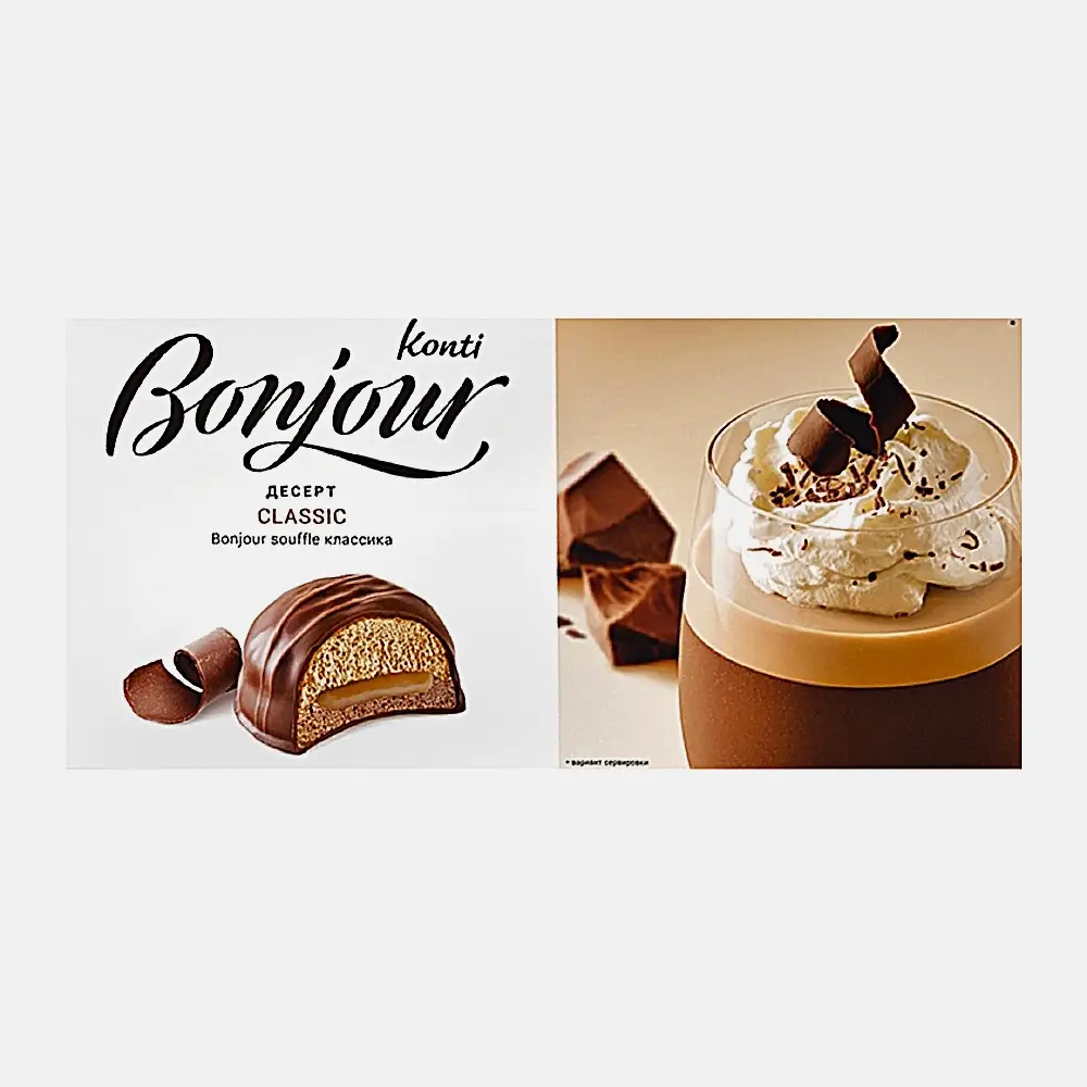Десерт Souffle Классика Bonjour Konti 232г