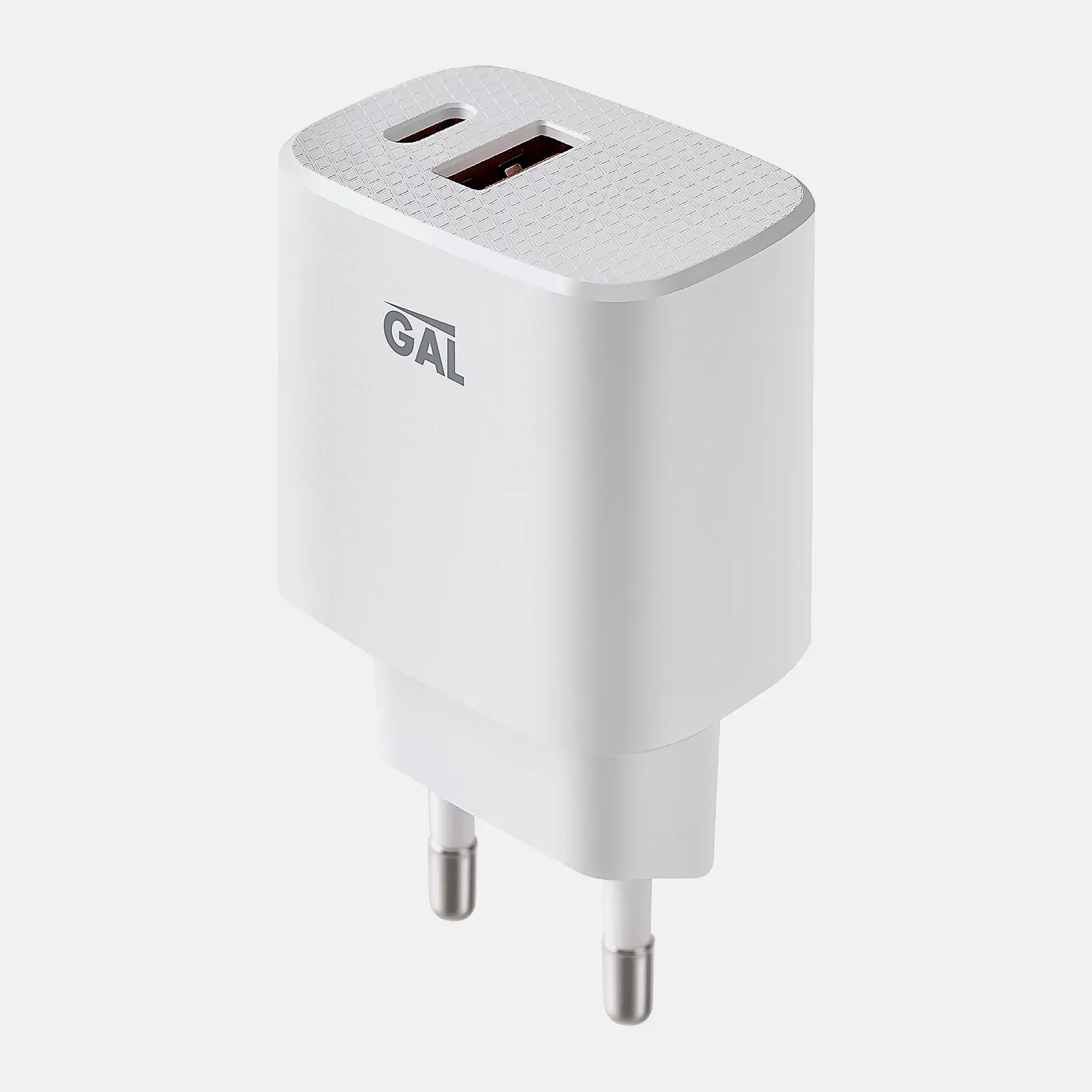 Сетевое зарядное устройство USB A Type-C Gal UC-2309 12W