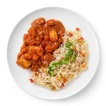 Изображение товара Гуляш из курицы с рисом 250г