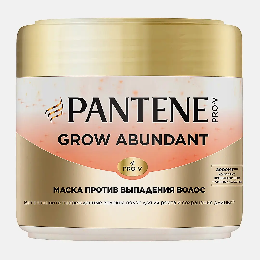 Маска против выпадения волос Grow Abundant Pantene 300мл