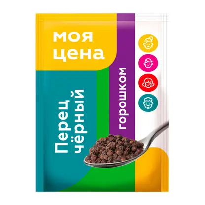 Изображение товара Перец Моя цена черный горошком 20г