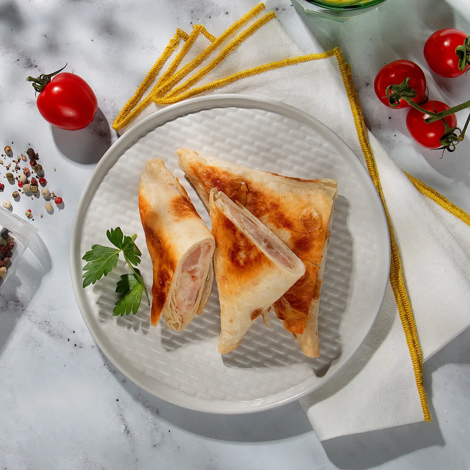 Изображение товара Конвертики с ветчиной и сыром М Кухня 140г - вкусное быстрое блюдо