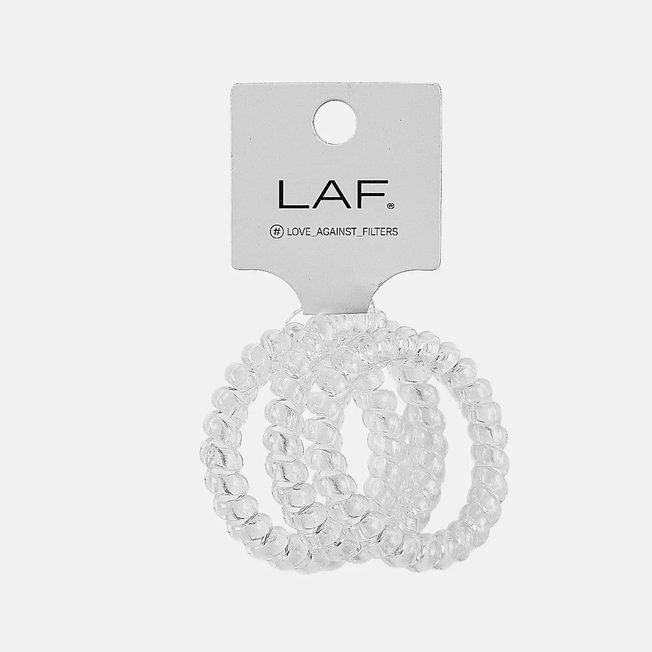 Резинки для волос LAF прозрачные 1317T 2*7*7см в ассортименте