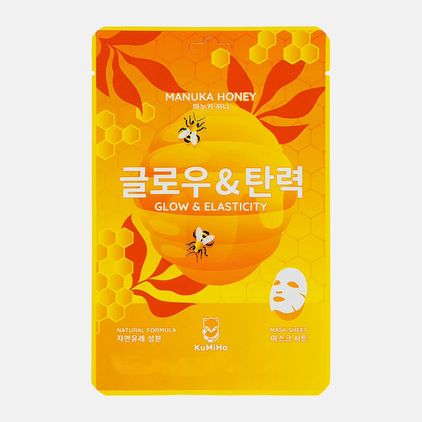 Изображение товара Маска Kumiho тканевая для сияния лица с экстрактом меда манука 20мл