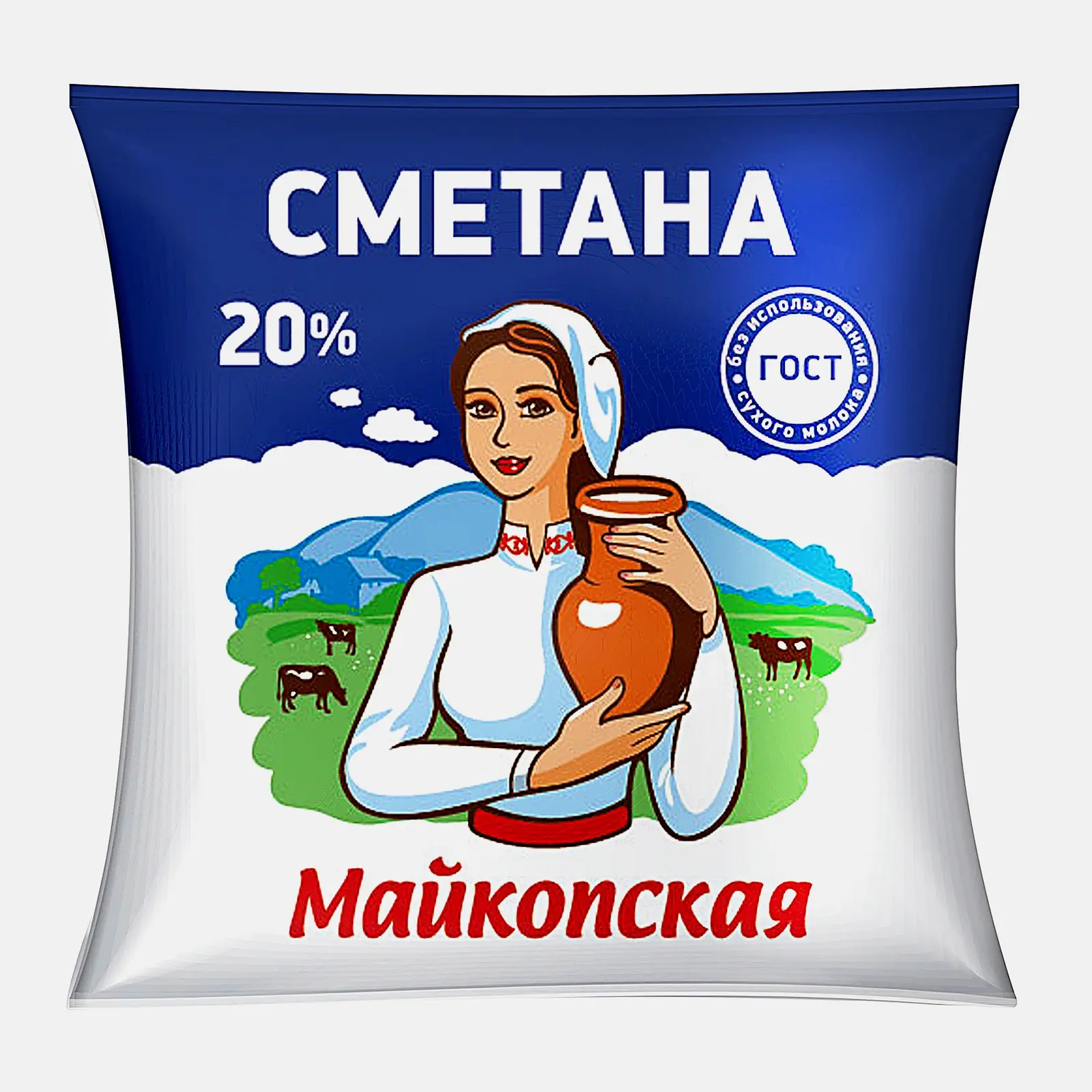 Сметана Майкопская 20% 450г