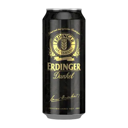 Пиво Erdinger Dunkel темное нефильтрованное непастеризованное 5.3% 500мл