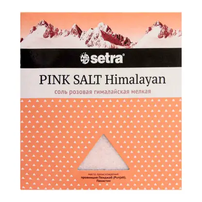Изображение товара Соль Setra Розовая гималайская мелкая 500г