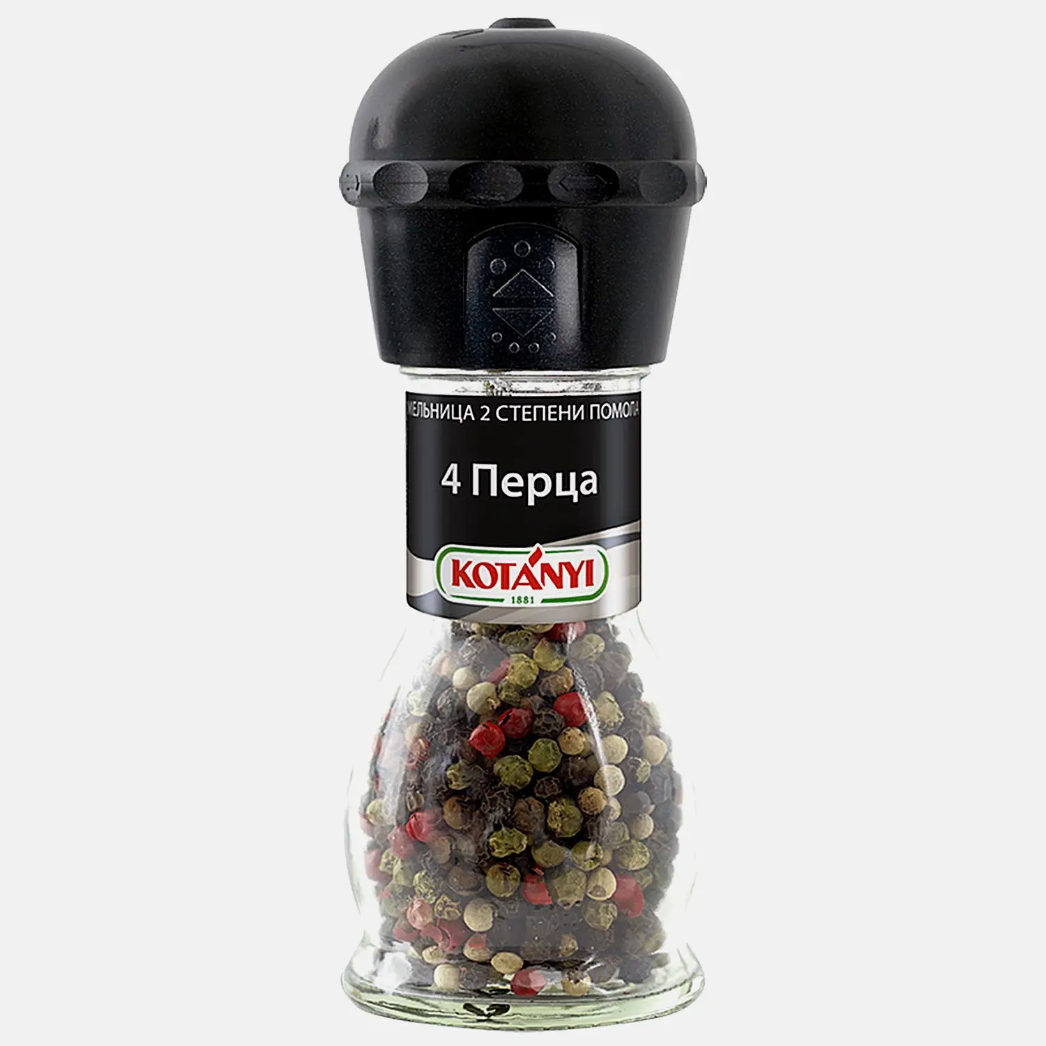 Изображение товара Приправа Kotanyi 4 перца 35г с мельницей для свежемолотых специй