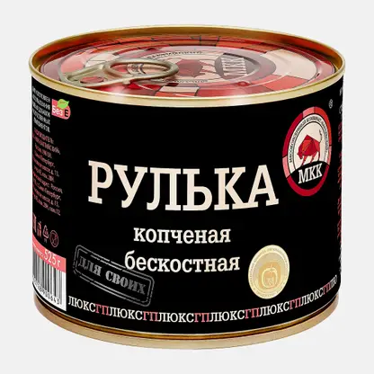 Рулька МКК Балтийский копченая без кости Люкс 525г