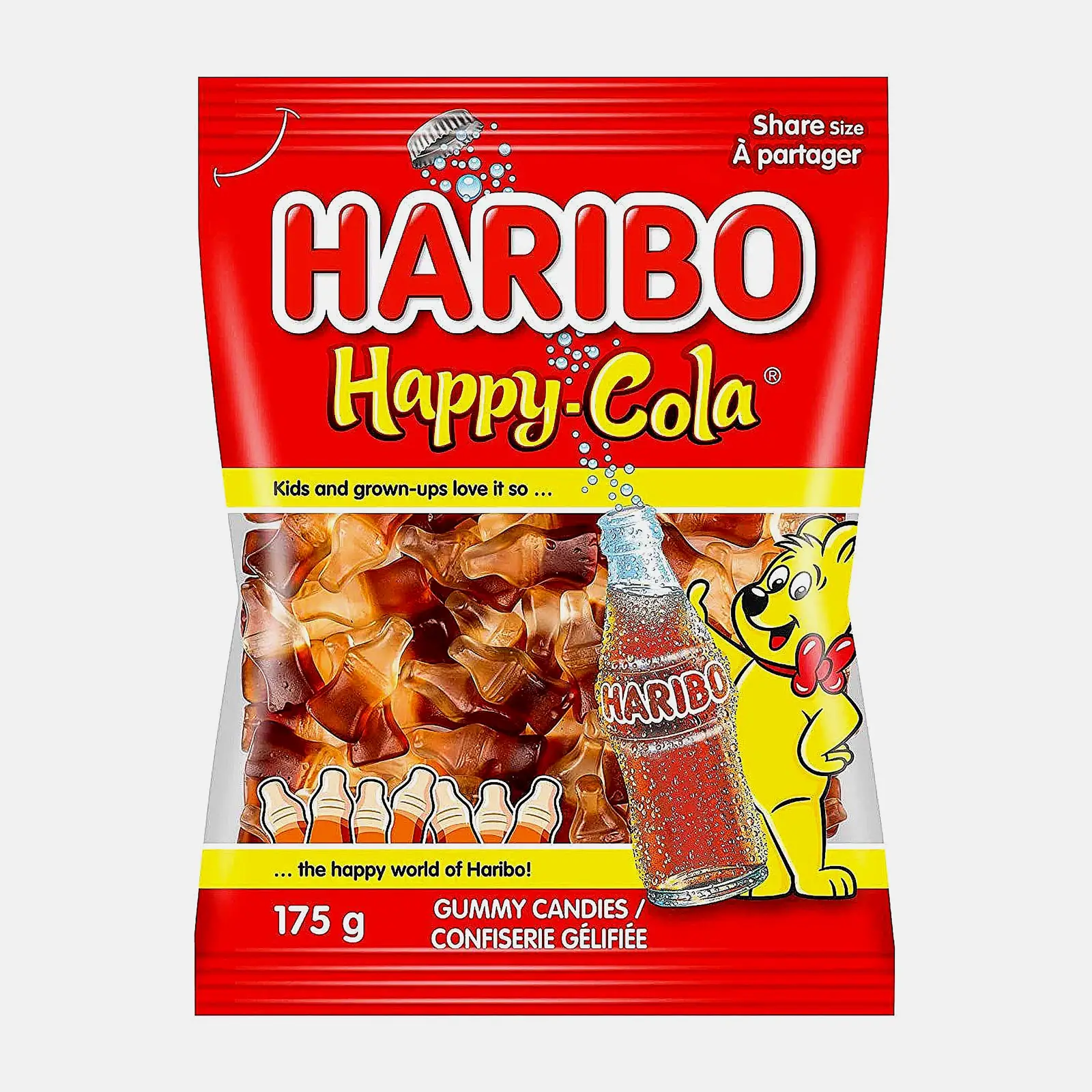 Изображение товара Мармелад Haribo жевательный Хэппи кола 80г классический вкус