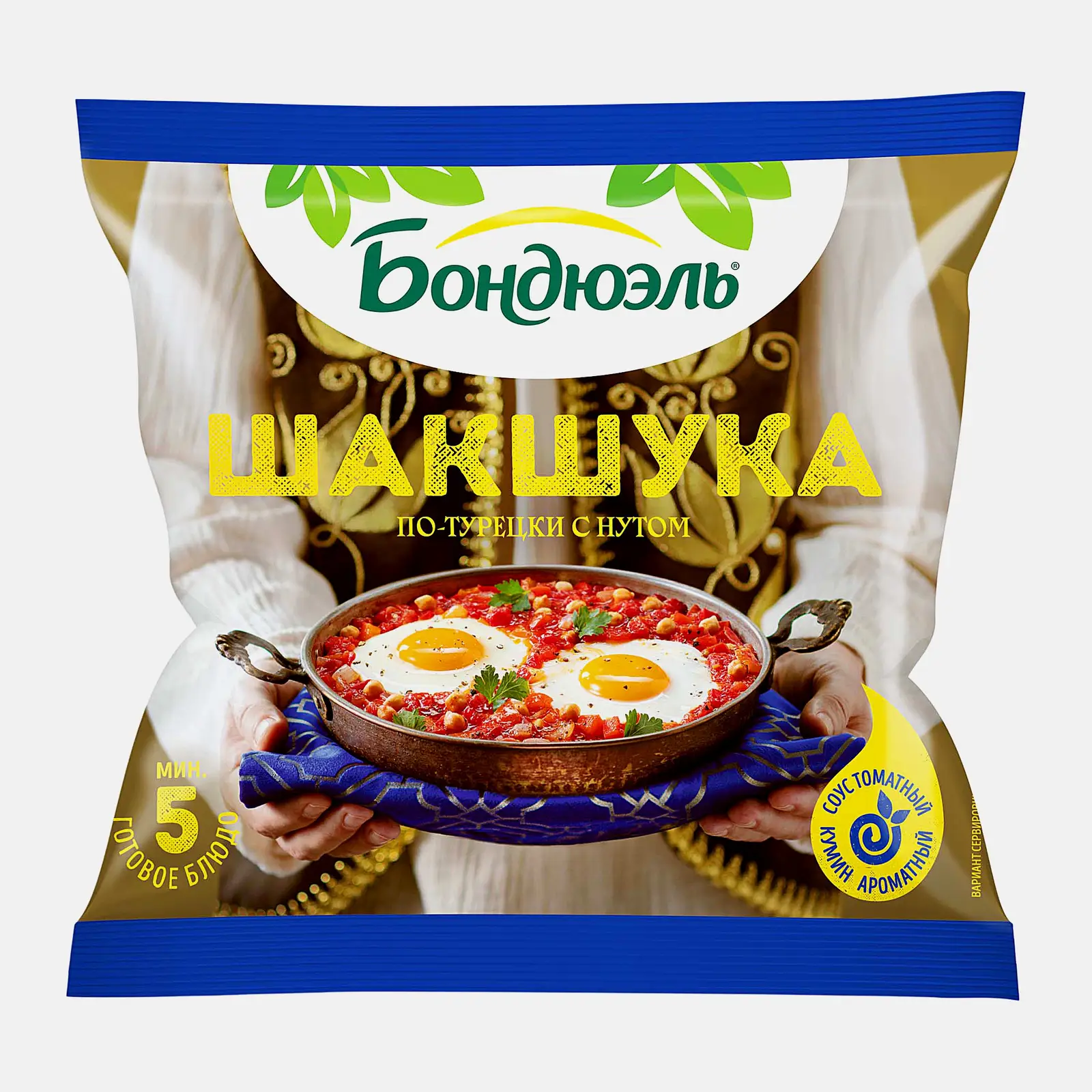 Изображение товара Овощная смесь Шакшука по-турецки с нутом Bonduelle 200г - вкусно и полезно