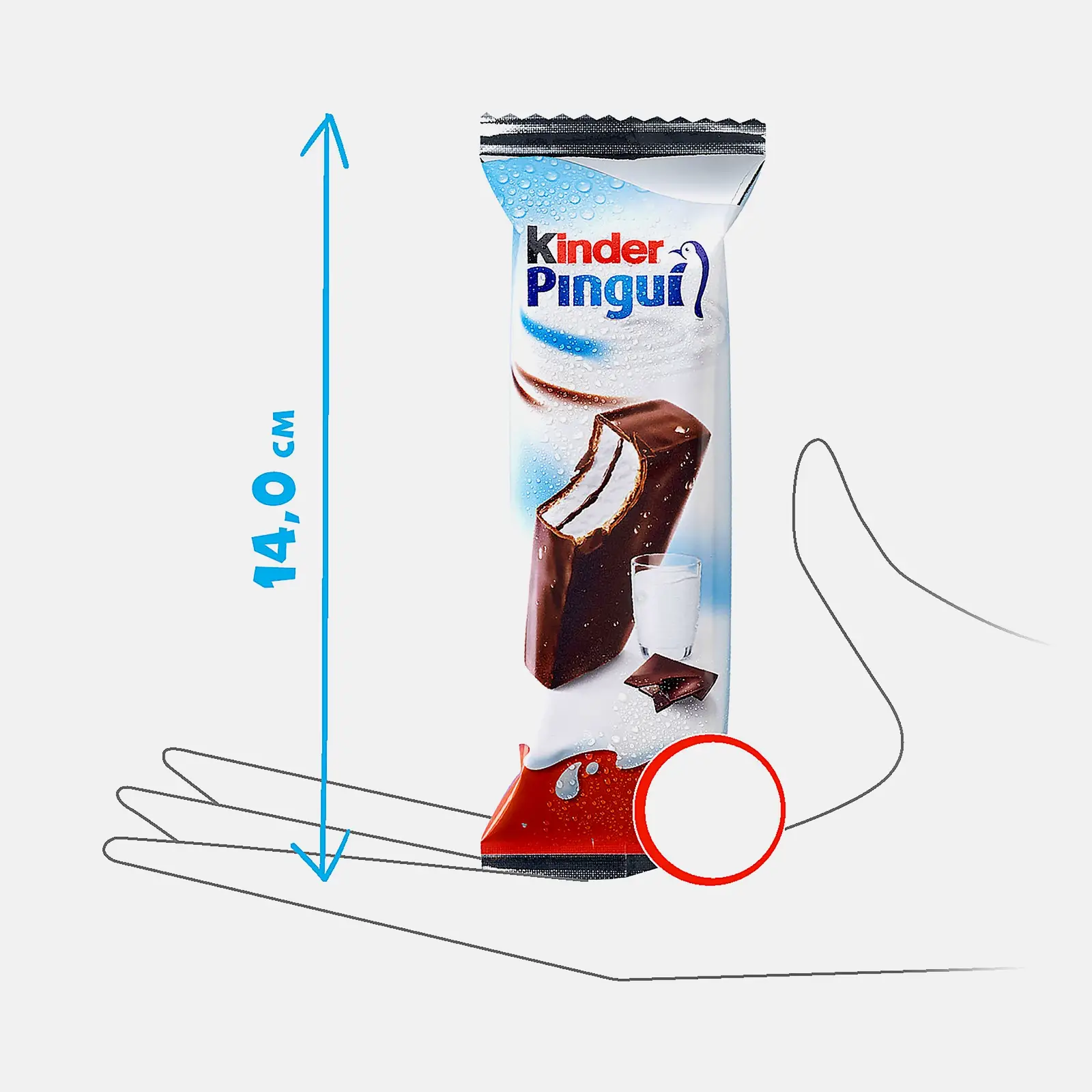 Пирожное бисквитное Pingui с молочной начинкой Kinder 30г
