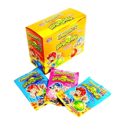 Изображение товара Взрывная карамель Вышибалы с тату и игрушкой Канди клаб 1г в ассортименте