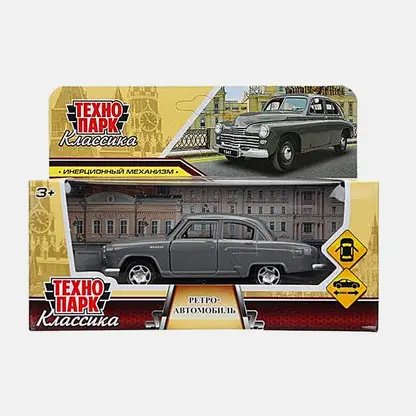 Металлическая инерционная машина Ретро 12см в ассортименте