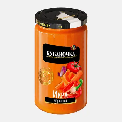 Икра морковная Кубаночка 500г