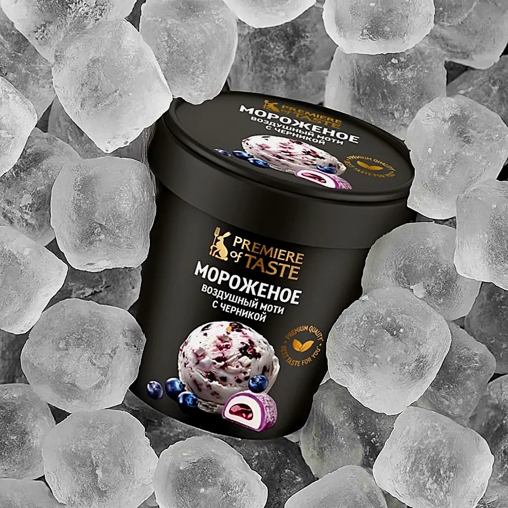 Изображение товара Мороженое Premiere of Taste Вес 0.4 кг с черникой