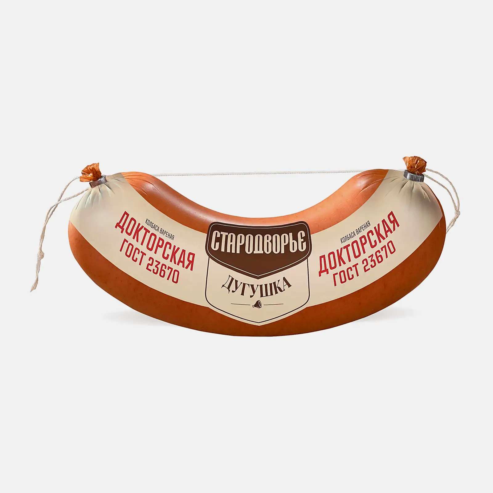 Колбаса Дугушка Докторская варёная 400г Колбаса Дугушка Докторская варёная 400г