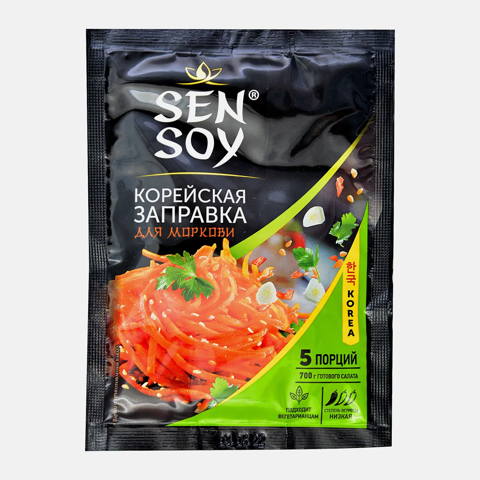 Изображение товара Заправка для моркови Sen Soy Корейская 80г - приправы и заправки для азиатских салатов