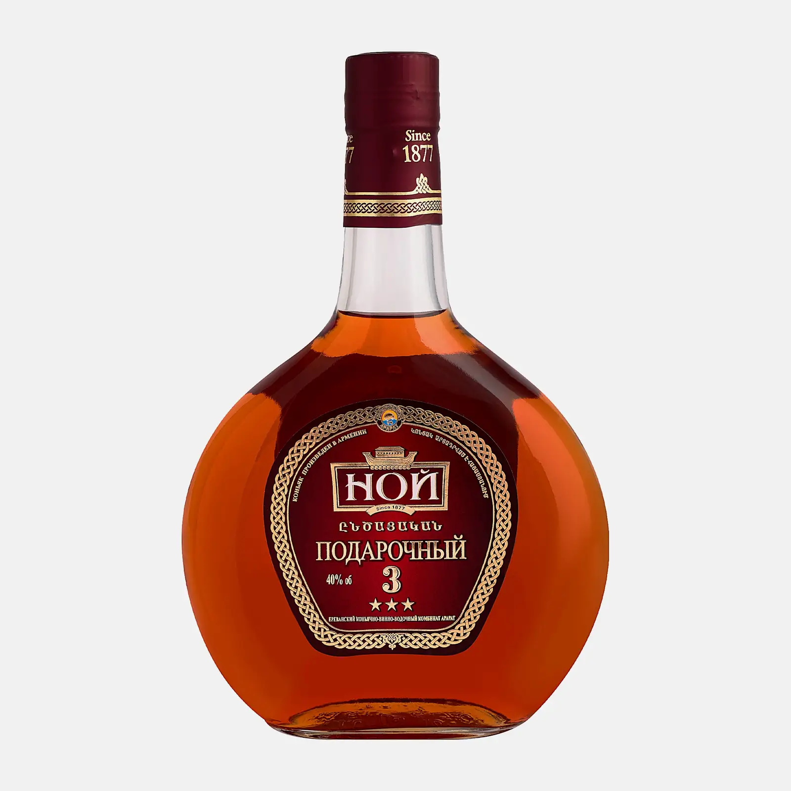 Изображение товара Коньяк Ной Подарочный 3 года 40% 500мл армянский элитный напиток