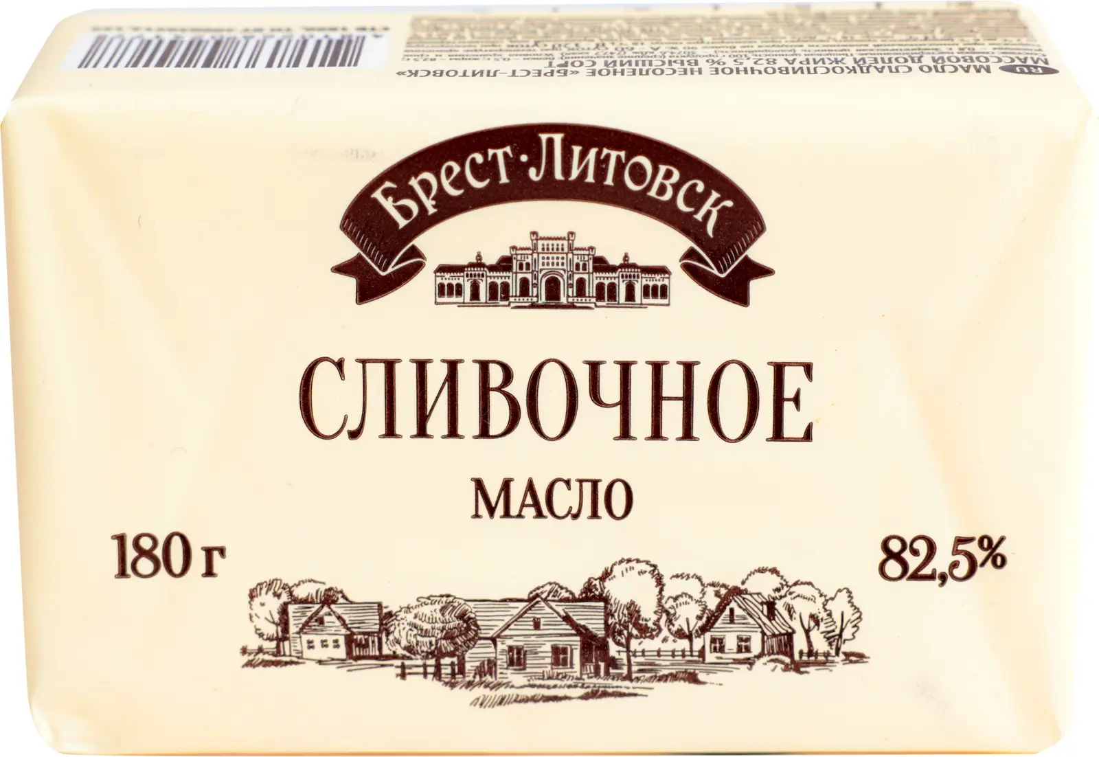 Масло сладко-сливочное Брест-Литовск 82.5% 180г - Магнит-Продукты