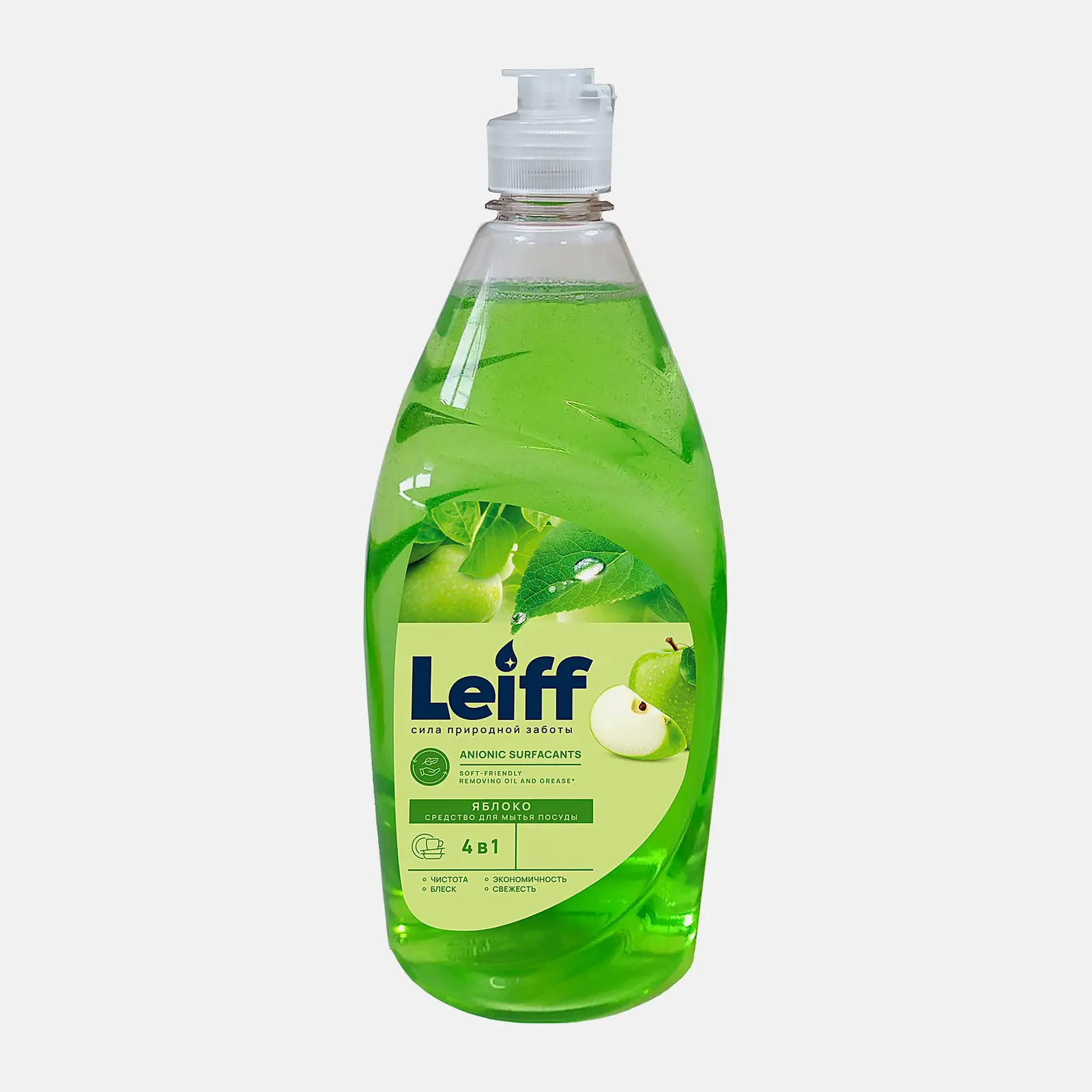 Гель для посуды Яблоко Leiff 450мл