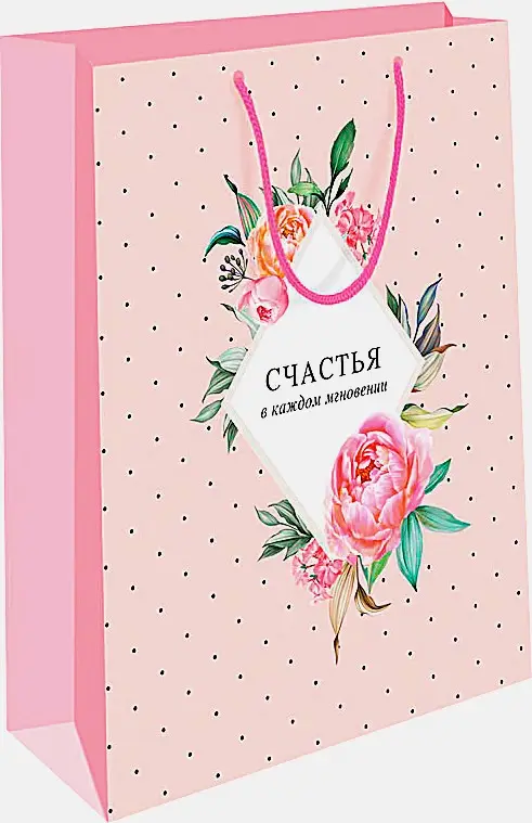 Пакет Арт Дизайн подарочный бумажный ВС 18*22.3*10см в ассортименте